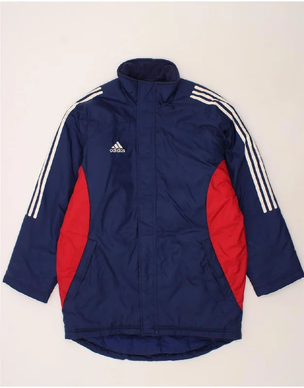 Men's Coats with Tactical FeaturesADIDAS Mens Loose Fit Windbreaker Jacket UK 38/40 Medium Navy Blue