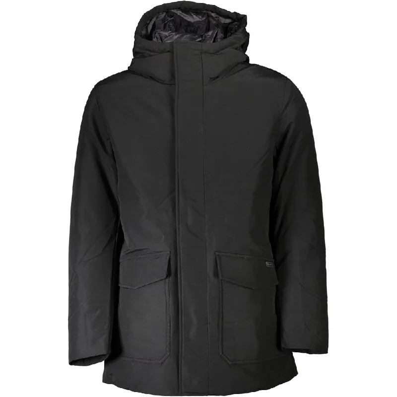 Men's Coats for SnowshoeingBlack Cotton Jacket