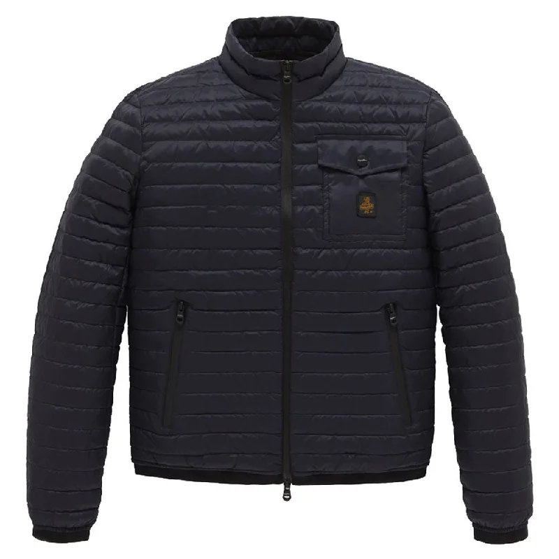 Men's Coats for Cold WeatherBlue Nylon Jacket