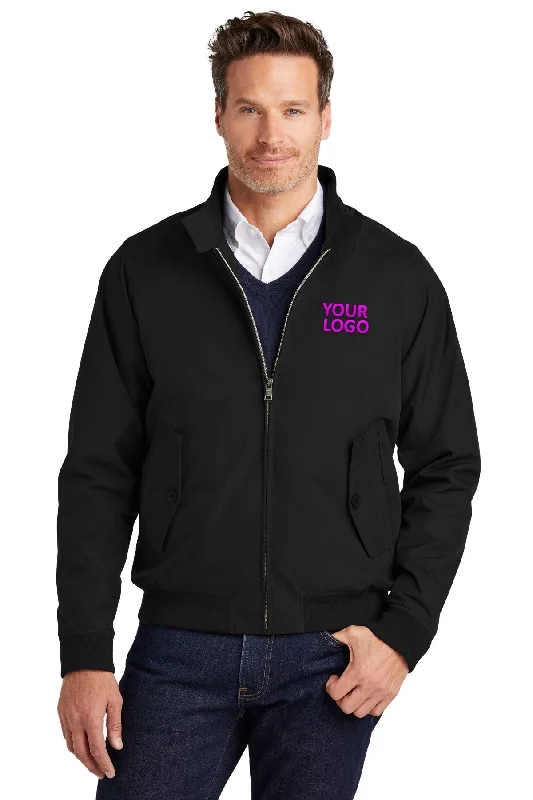 Men's Coats with ZippersBrooks Brothers Bomber Jacket, Deep Black