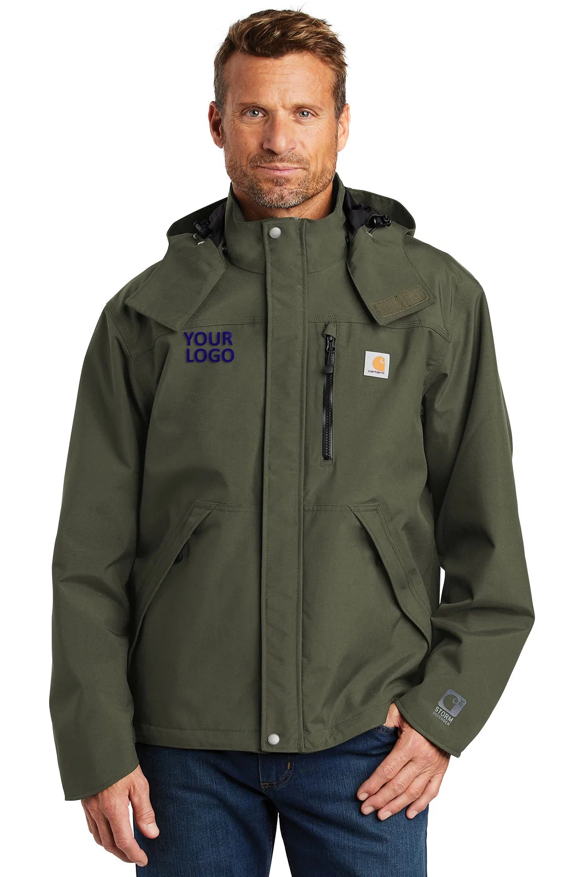 Men's Coats for Ice FishingCarhartt Shoreline Branded Jackets, Olive