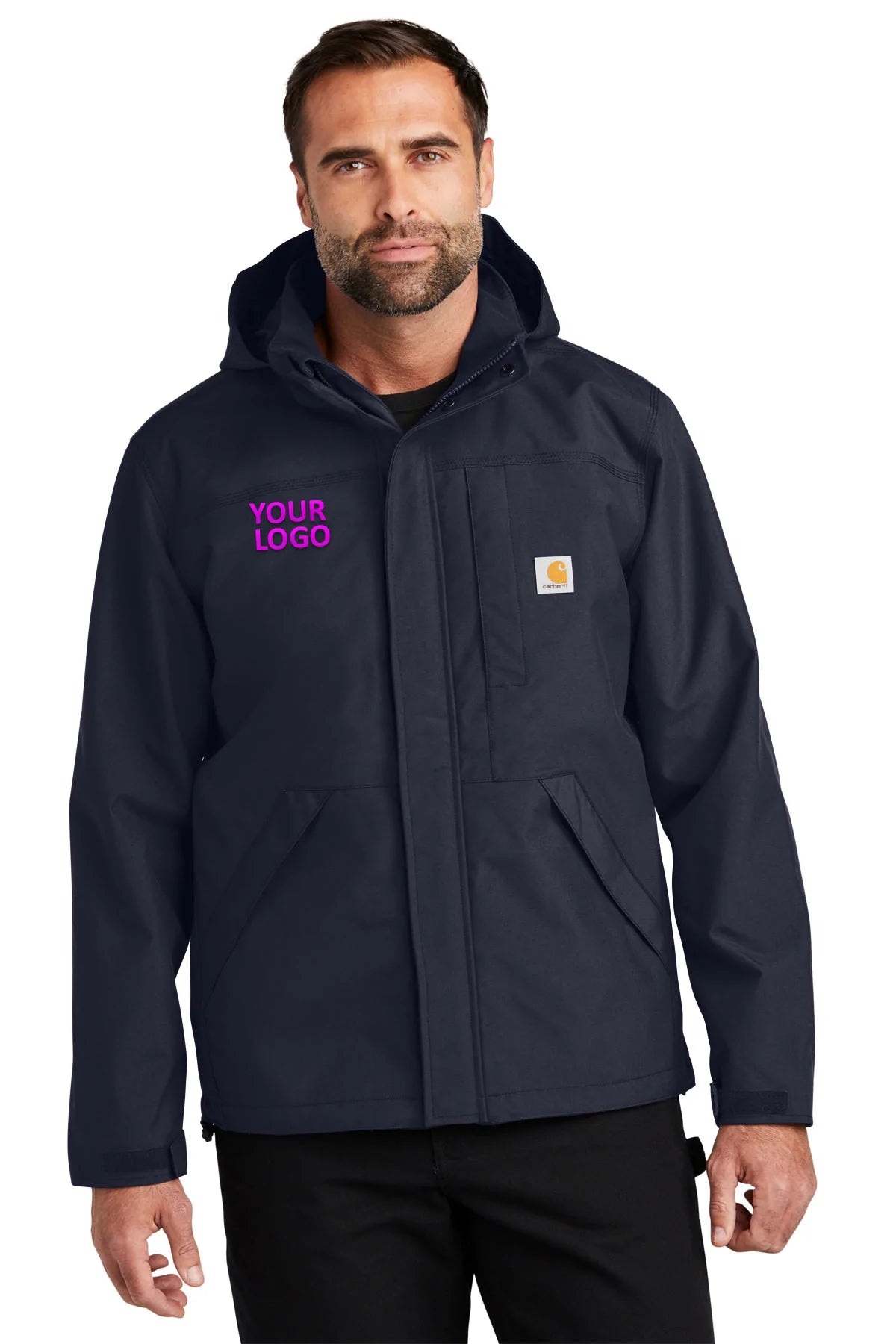 Men's Coats for All SeasonsCarhartt Shoreline Branded Jackets, Navy