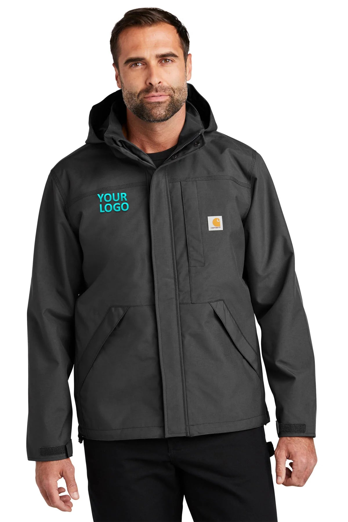 Classic Men's Trench CoatsCarhartt Shoreline Branded Jackets, Shadow Grey