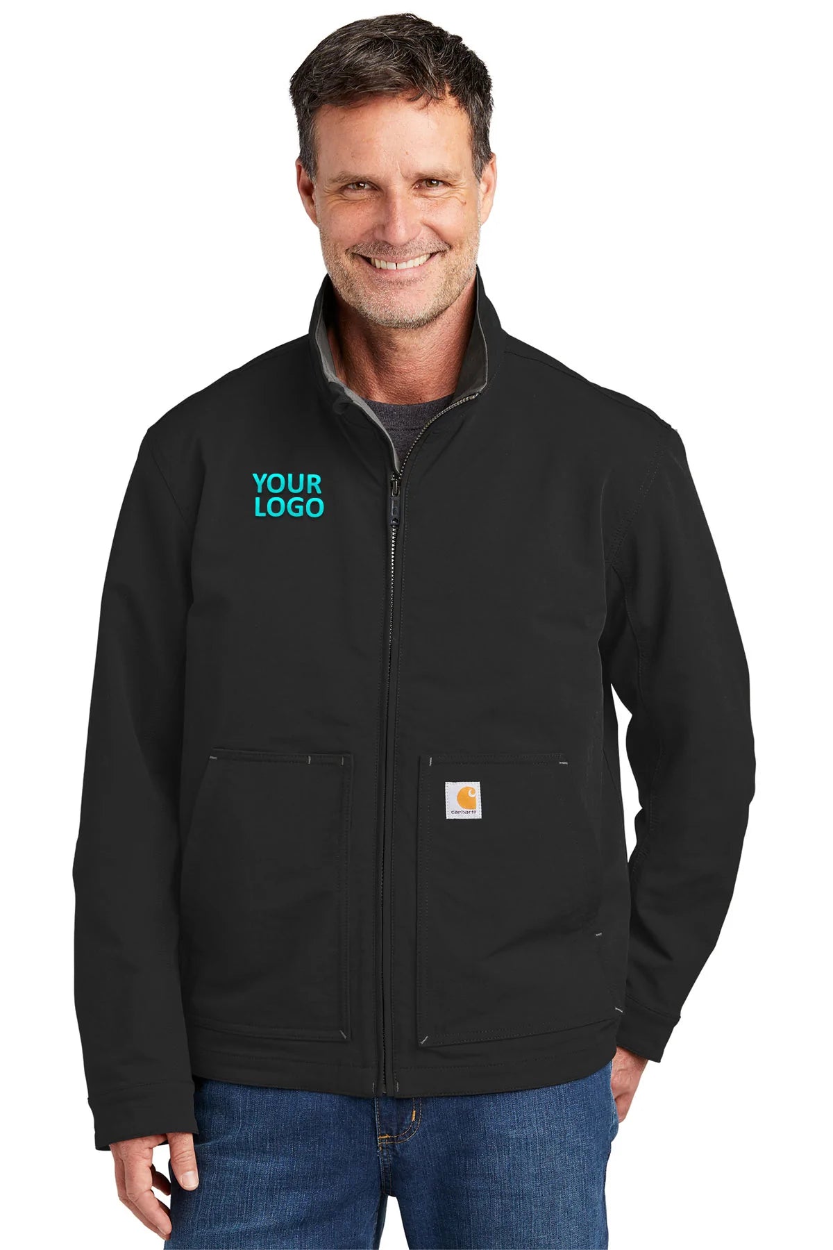 Designer Men's OvercoatsCarhartt Super Dux Branded Soft Shell Jackets, Black