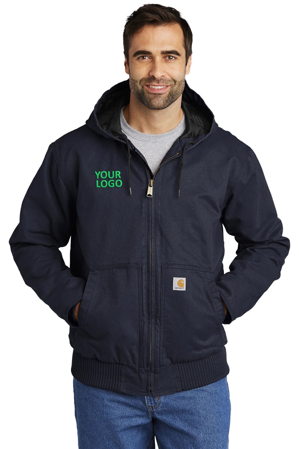 Men's Coats for SpringCarhartt Washed Duck Custom Jackets, Navy