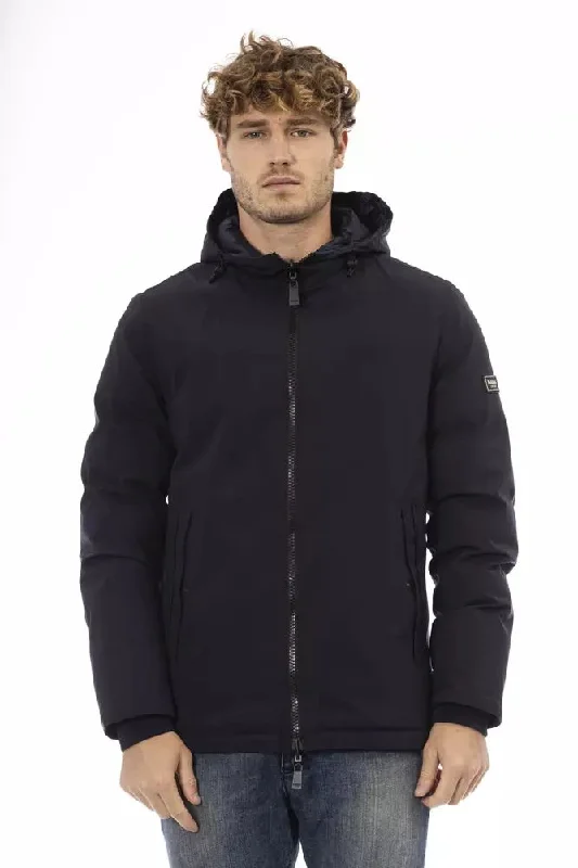 Men's Coats for WorkBlue Polyester Men Jacket