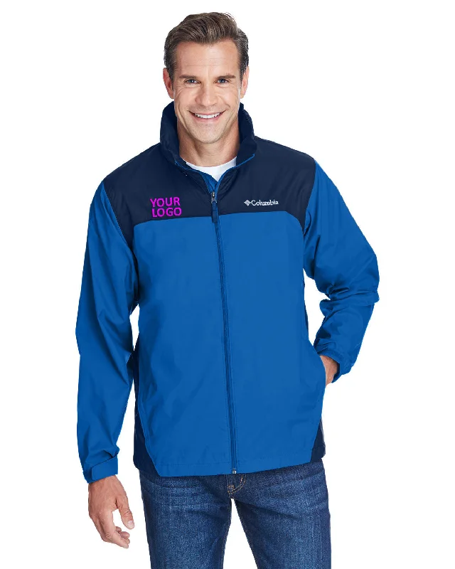 Men's Coats with Contrast StitchingColumbia Glennaker Lake Rain Jacket, Blue Jay
