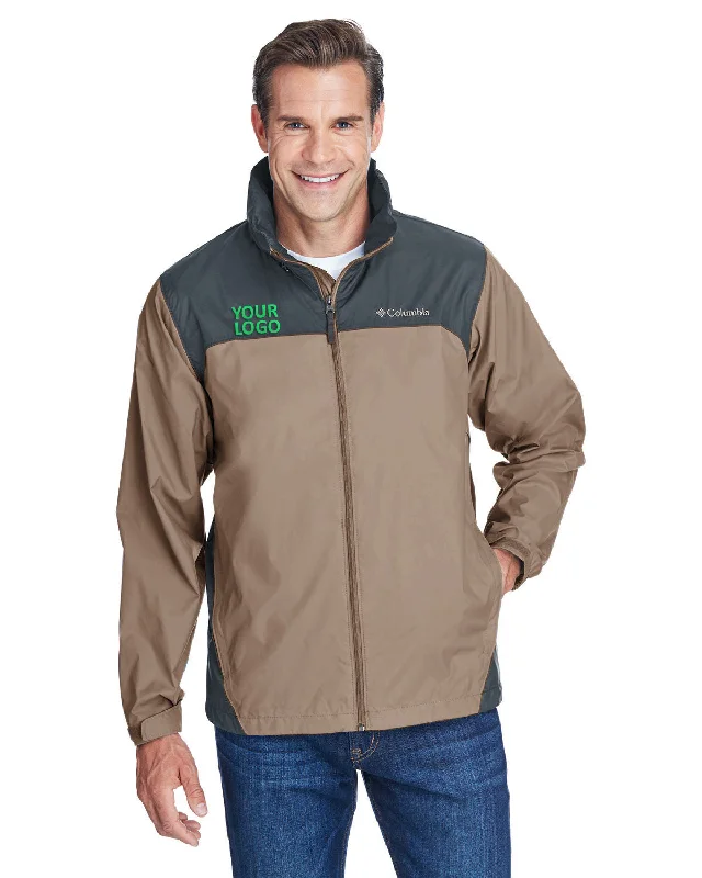 Men's Coats with Hand WarmersColumbia Glennaker Lake Rain Jacket, Tusk