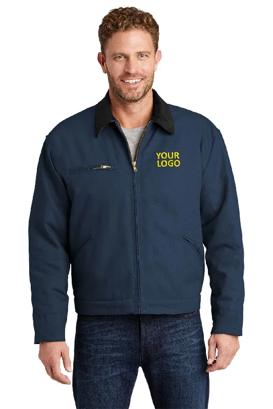 Modern Men's Field JacketsCornerStone Duck Cloth Work Jacket, Navy/Black