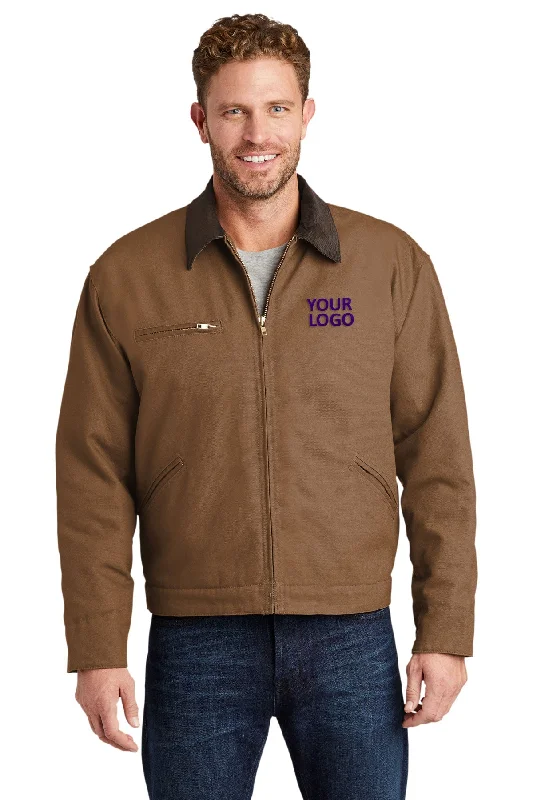 Men's Coats with Quick-Dry FabricCornerStone Tall Duck Cloth Work Jacket, Duck Brown/ Brown