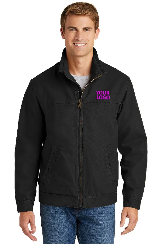 Practical Men's RaincoatsCornerStone Washed Duck Flannel-Lined Jacket, Black