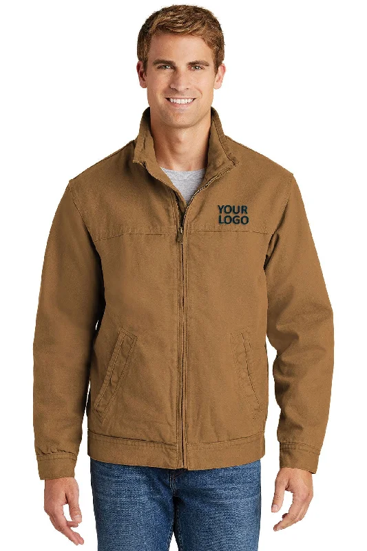 Weather-Resistant Men's CoatsCornerStone Washed Duck Flannel-Lined Jacket, Duck Brown