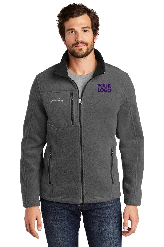 Trendy Men's Anorak JacketsEddie Bauer Customized Full-Zip Fleece Jackets, Grey Steel