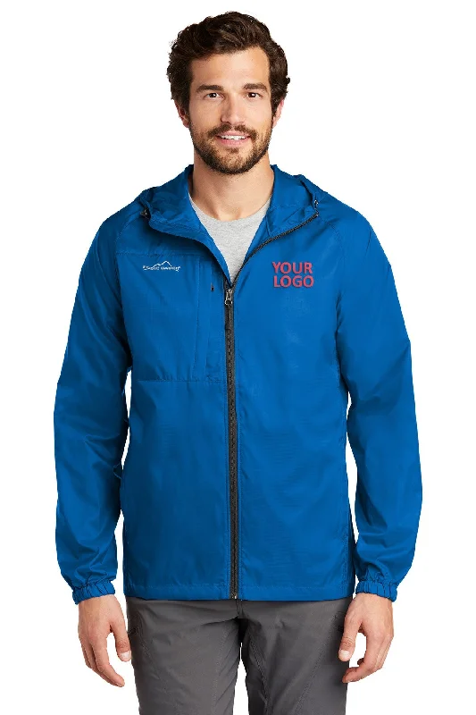 Men's Coats for Rainy WeatherEddie Bauer Custom Packable Wind Jackets, Brilliant Blue
