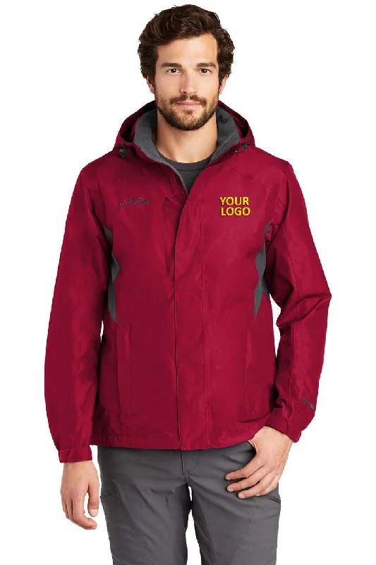 Men's Coats with Snap ButtonsEddie Bauer Customized Rain Jackets, Radish
