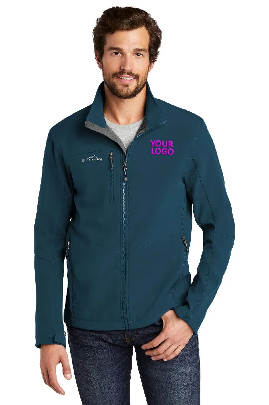 Men's Coats with Wind-Resistant FabricEddie Bauer Custom Soft Shell Jackets, Dark Adriatic