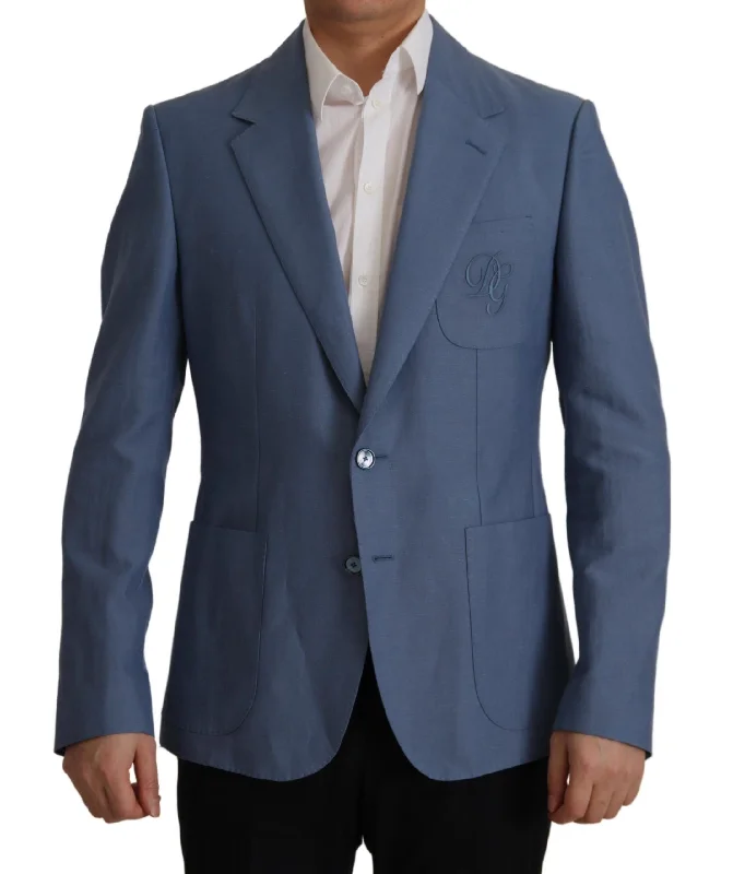 Men's Coats for Skinny MenElegant Single Breasted Linen Jacket