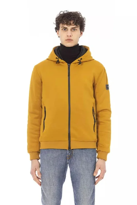 Men's Coats for AutumnYellow Polyester Men Jacket