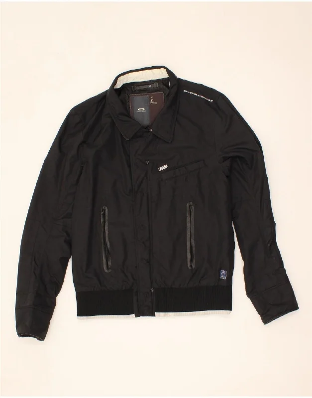 Men's Coats for Winter SportsG-STAR Mens Bomber Jacket UK 38 Medium Black Polyamide