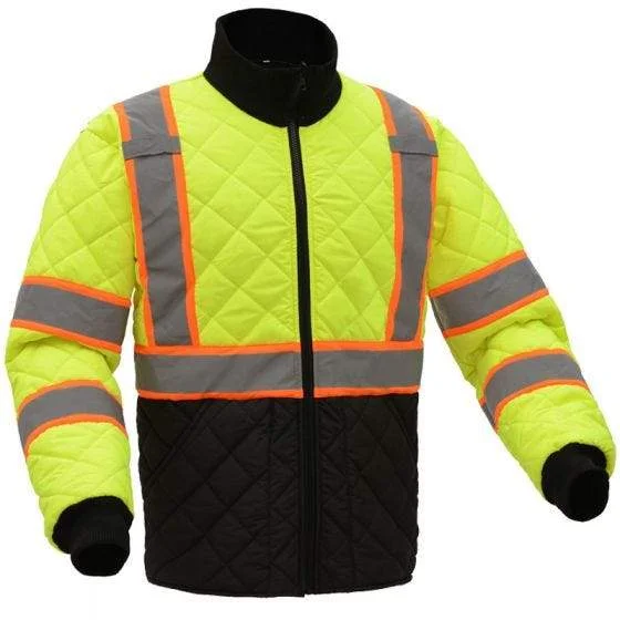 Men's Coats for SpringGSS CLASS 3 TWO TONE QUILTED JACKET 8007 LIME