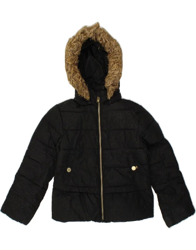 High-Quality Men's Duffle CoatsMICHAEL KORS Girls Hooded Padded Jacket 5-6 Years Black Polyester