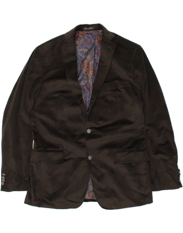 Trendy Men's Anorak JacketsMICHAEL KORS Mens Longline 2 Button Blazer Jacket UK 42 XL Black Polyester