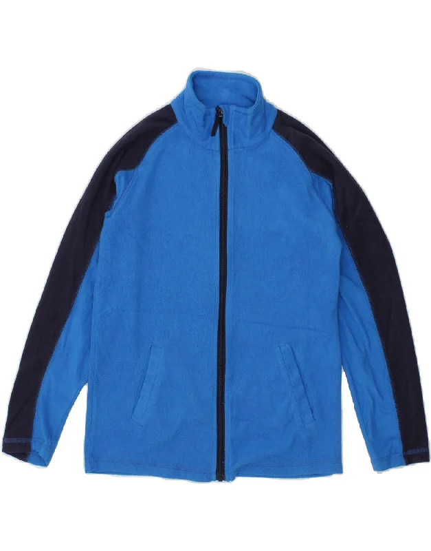 Men's Coats without LiningMOUNTAIN WAREHOUSE Boys Fleece Jacket 9-10 Years Blue Colourblock
