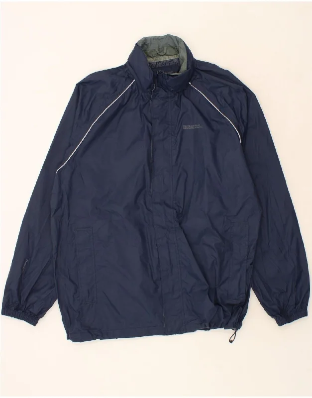 Men's Coats with Inner PocketsMOUNTAIN WAREHOUSE Mens Rain Jacket UK 44 2XL Navy Blue Polyester