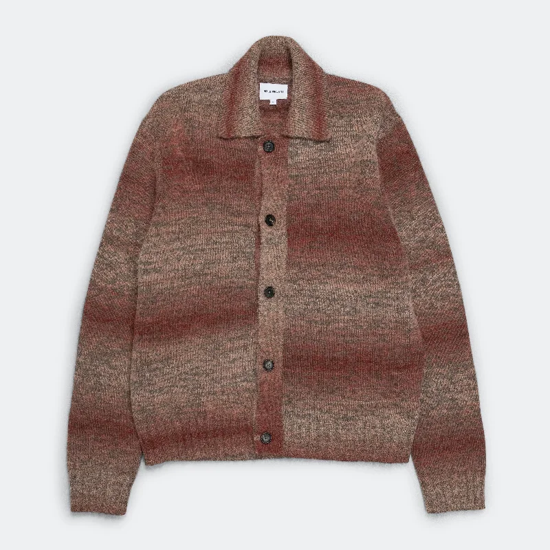 Men's Coats for SnowboardingErik Space Dye Knit Jacket - Blood Orange