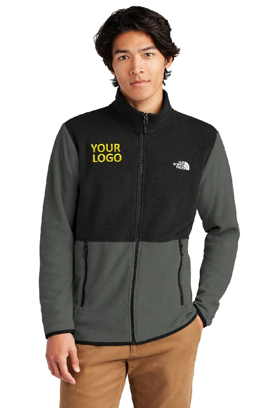 Men's Coats with Adjustable HemsThe North Face Glacier Custom Fleece Jackets, Asphalt Grey