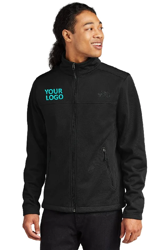 Men's Coats with Reflective StripesThe North Face Ridgewall Soft Shell Custom Jackets, Black