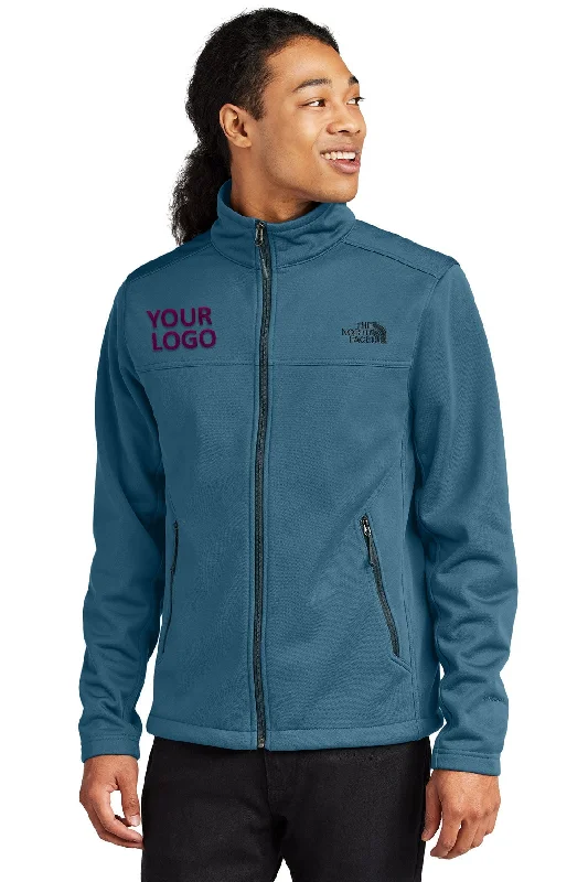 Men's Coats for AutumnThe North Face Ridgewall Soft Shell Custom Jackets, Shady Blue
