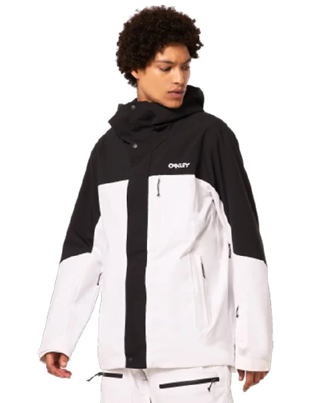 Men's Coats for TravelOakley Tnp Tbt Shell Jacket - White/Black