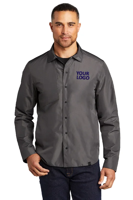 Men's Coats for SkiingOGIO Reverse Customized Shirt Jackets, Gear Grey