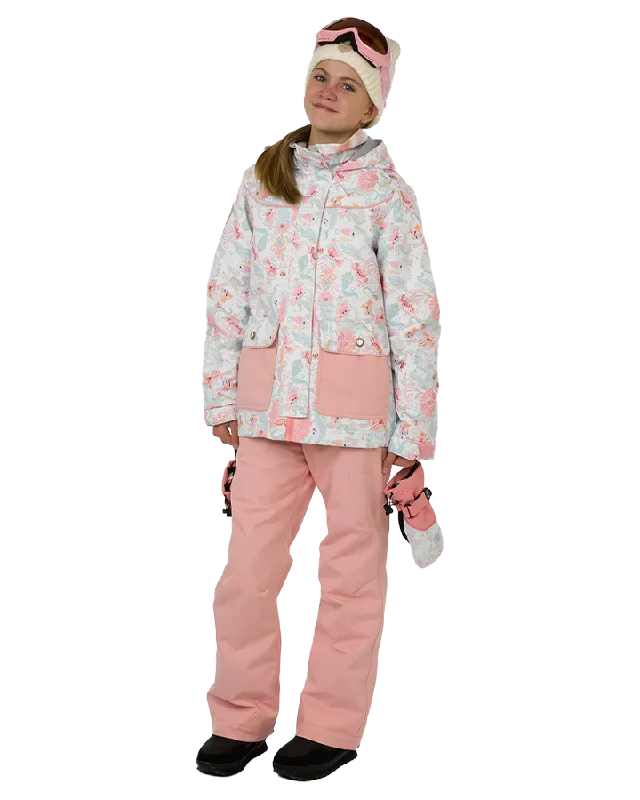 Practical Men's RaincoatsRojo Elin Girl's Snow Jacket - Royale Snow White - 2023