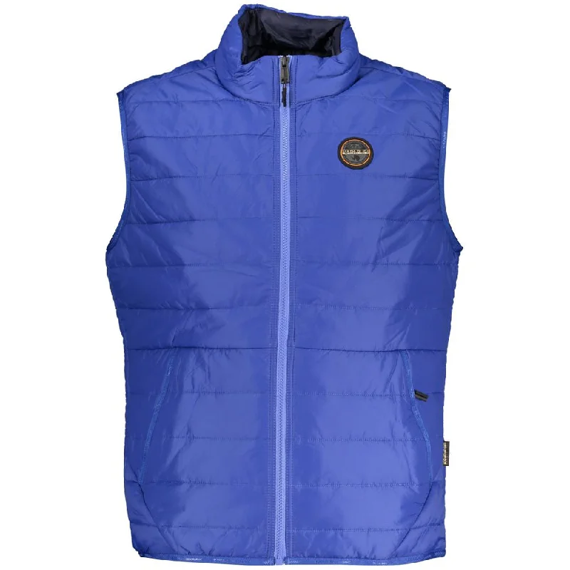 Casual Men's Bomber JacketsSleek Sleeveless Contrast Detail Jacket
