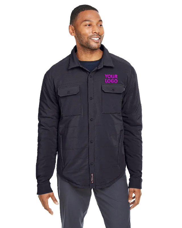 Men's Coats for All SeasonsSpyder Adult Transit Shirt Jackets, Black