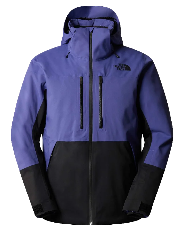 Men's Coats with ButtonsThe North Face Men's Chakal Snow Jacket - Cave Blue/Tnf Black