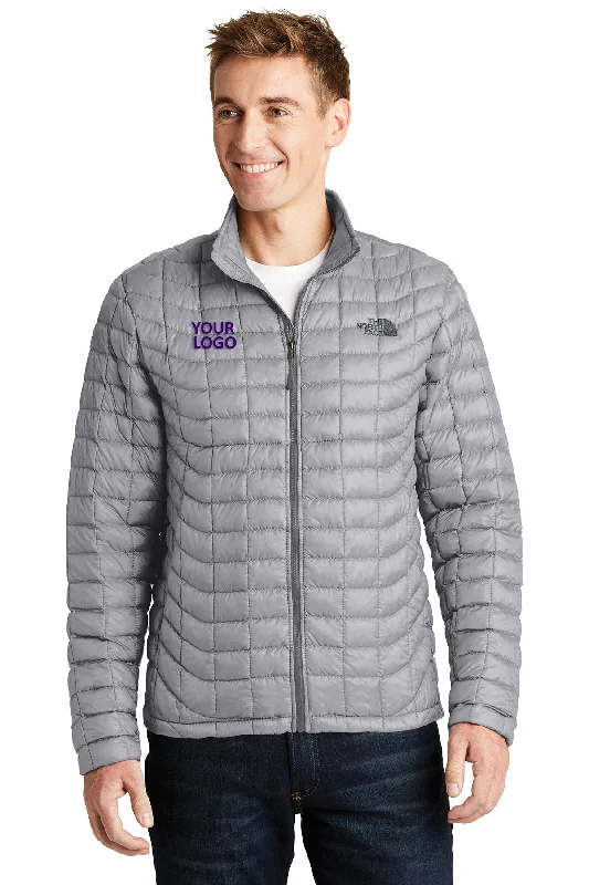Warm Men's Down JacketsThe North Face ThermoBall Trekker Jacket Mid Grey