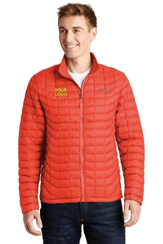 Men's Coats for Formal EventsThe North Face ThermoBall Trekker Jacket Fire Brick Red