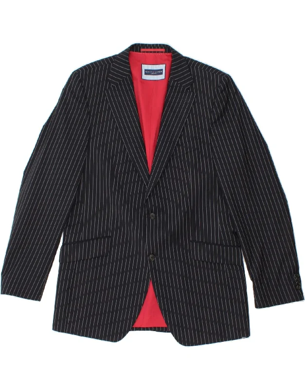 Men's Coats for SnowshoeingTOMMY HILFIGER Mens Tailored 2 Button Blazer Jacket IT 52 XL Navy Blue