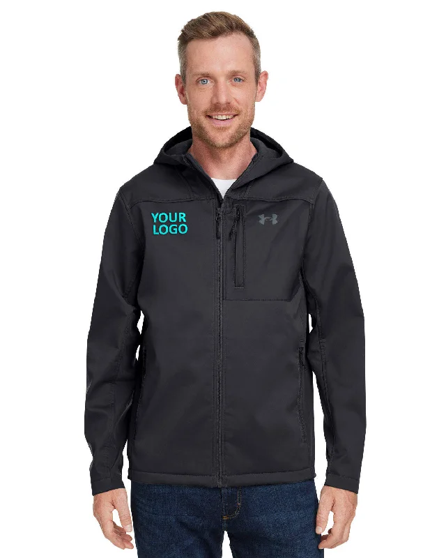 Unique Men's Flight JacketsUnder Armour Men's CGI Shield Hooded Branded Jackets, Black
