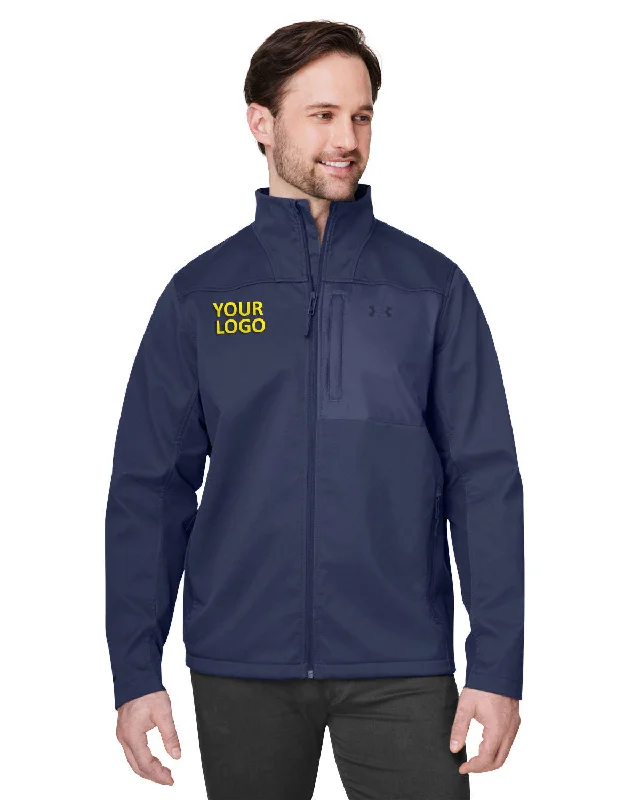 Fashionable Men's Denim JacketsUnder Armour Men's ColdGear InfraRed Shield Branded Jackets, Medium Navy