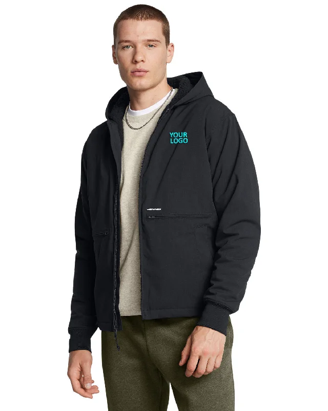 Men's Coats with Inner PocketsUnder Armour Mens Icon Fleece Custom Jackets, Black
