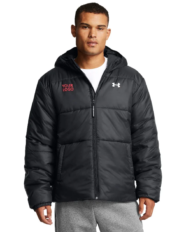Men's Coats with Military InfluenceUnder Armour Mens LW Custom Insulated Jackets, Black