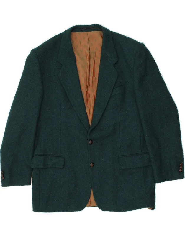 Men's Coats for Every BudgetVINTAGE Mens 2 Button Blazer Jacket IT 54 2XL Green Wool