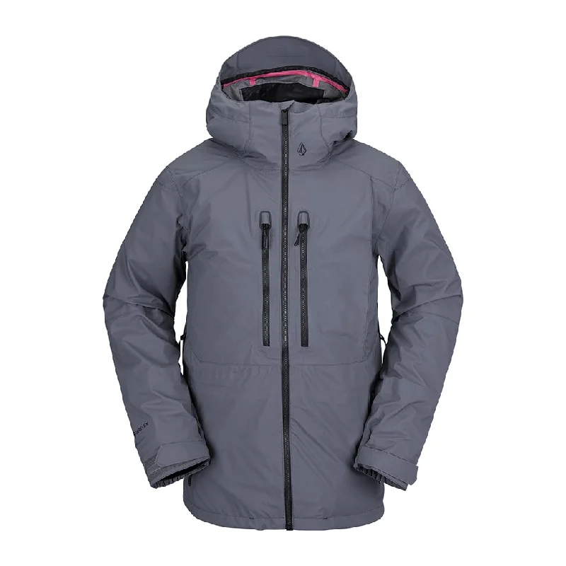 Men's Coats for SnowshoeingVolcom 2023 Gore-Tex Guide Jacket - Dark Grey