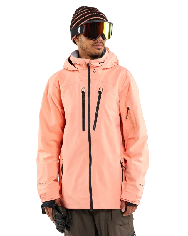 Men's Coats with Down InsulationVolcom Guch Stretch Gore Jacket - Peach